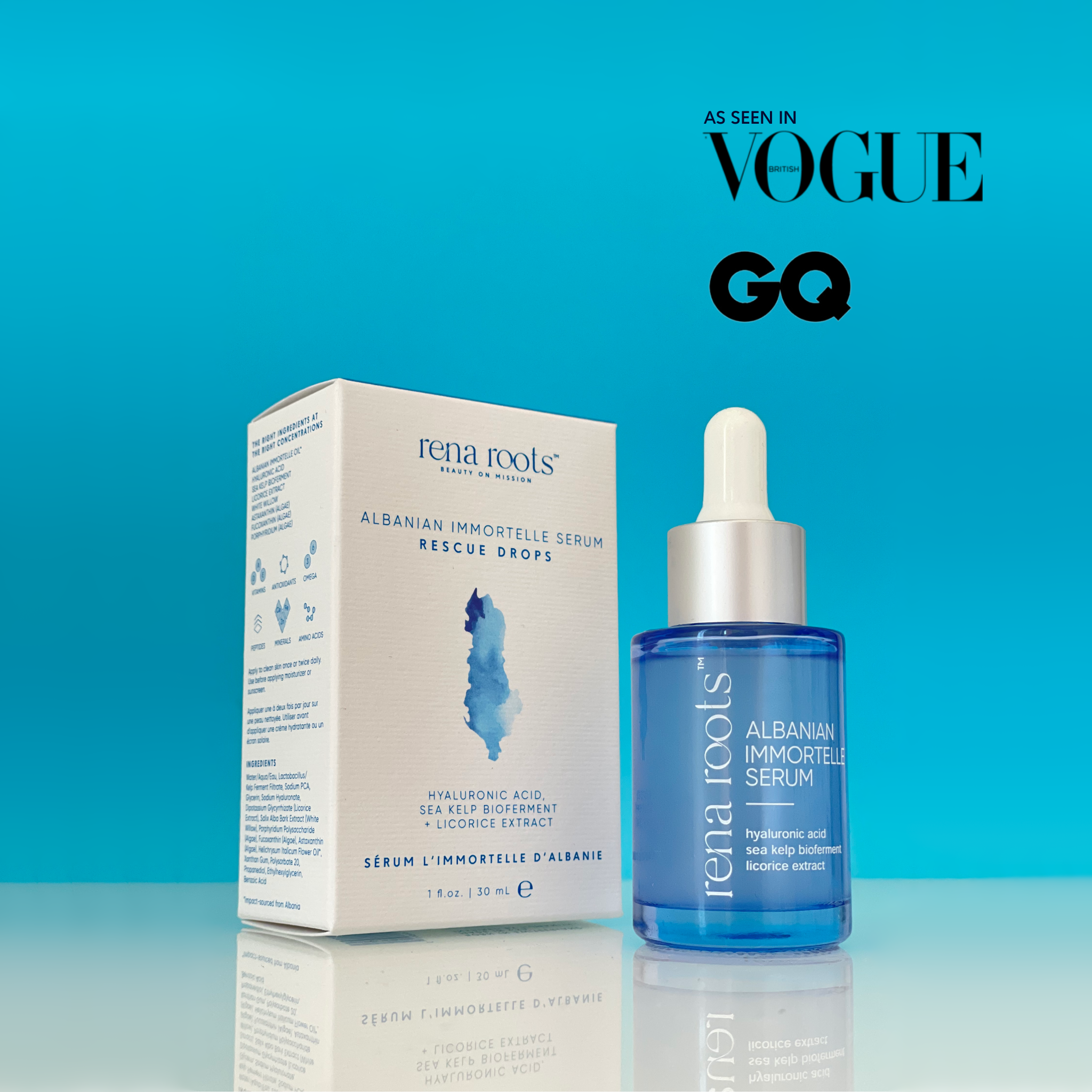 Albanian Immortelle Serum - Rescue Drops - Rena Roots™