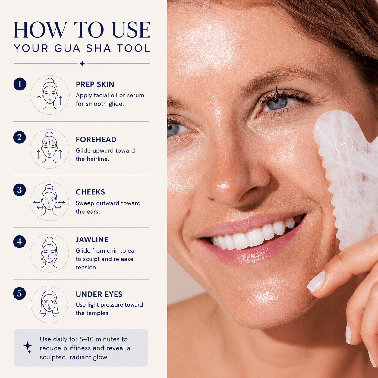 Gua Sha Tool - Sculpt, Lift & Depuff - Skincare Tools > Gua Sha - Rena Roots
